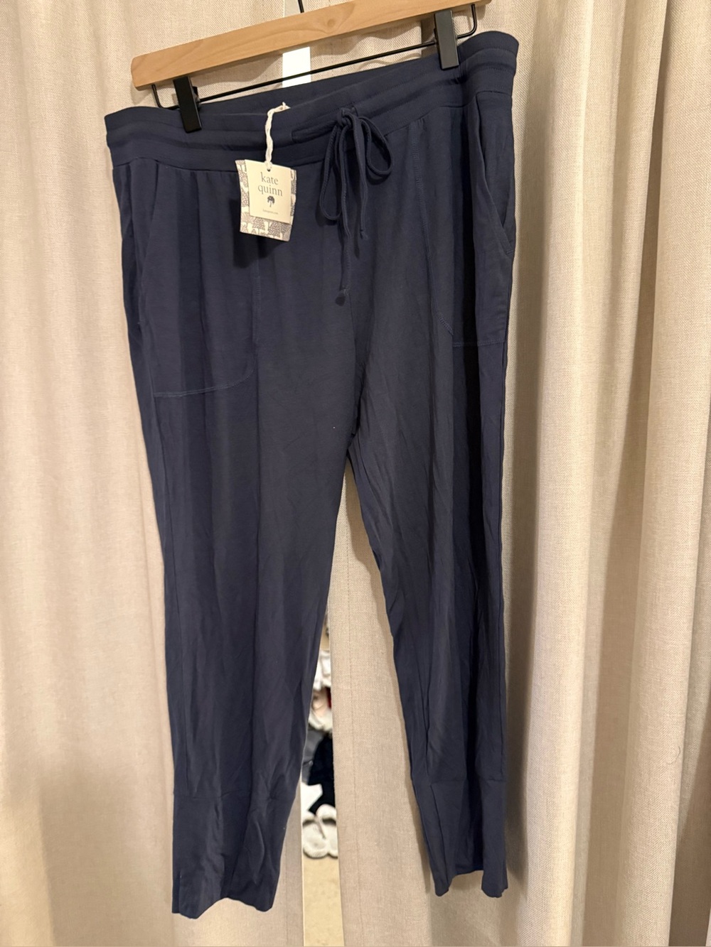 New Kate Quinn Crop Modal Lounge Pants Blue L